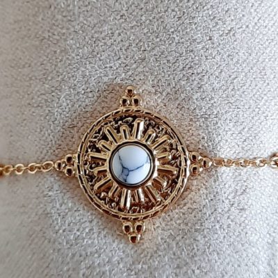 Bracelet boussole blanc
