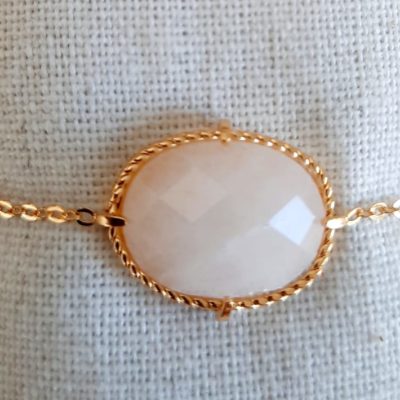 Bracelet facette blanc