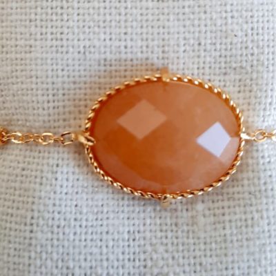 Bracelet facette rosé