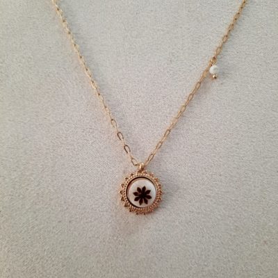 Collier Agathe blanc