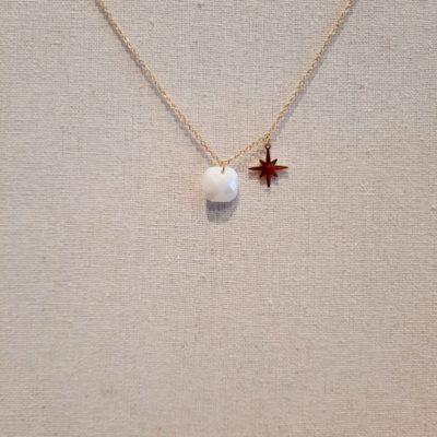 Collier Étoile blanc