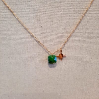 Collier Étoile vert émeraude