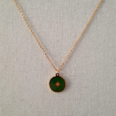 Collier Louise vert émeraude
