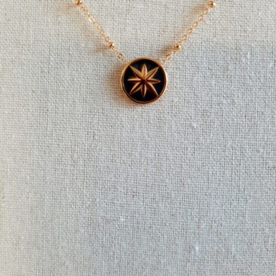 Collier Lucette gris anthracite